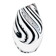 Murano Vase - Sommerso with Stripes - Black & White - 1990