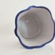 Earthenware box decoration of flowers Faience factory of Charolles