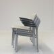 Fauteuils Gijs van der Sluis en cuir blanc