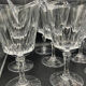 10 vintage crystal glasses