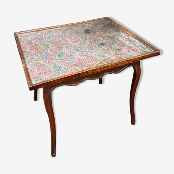 Table with so-called Cabaret Games Natural Wood of Louis XV XVIII Century