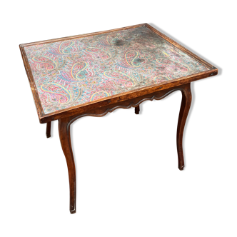 Table with so-called Cabaret Games Natural Wood of Louis XV XVIII Century