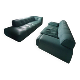 Fine grain leather sofa