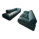 Fine grain leather sofa