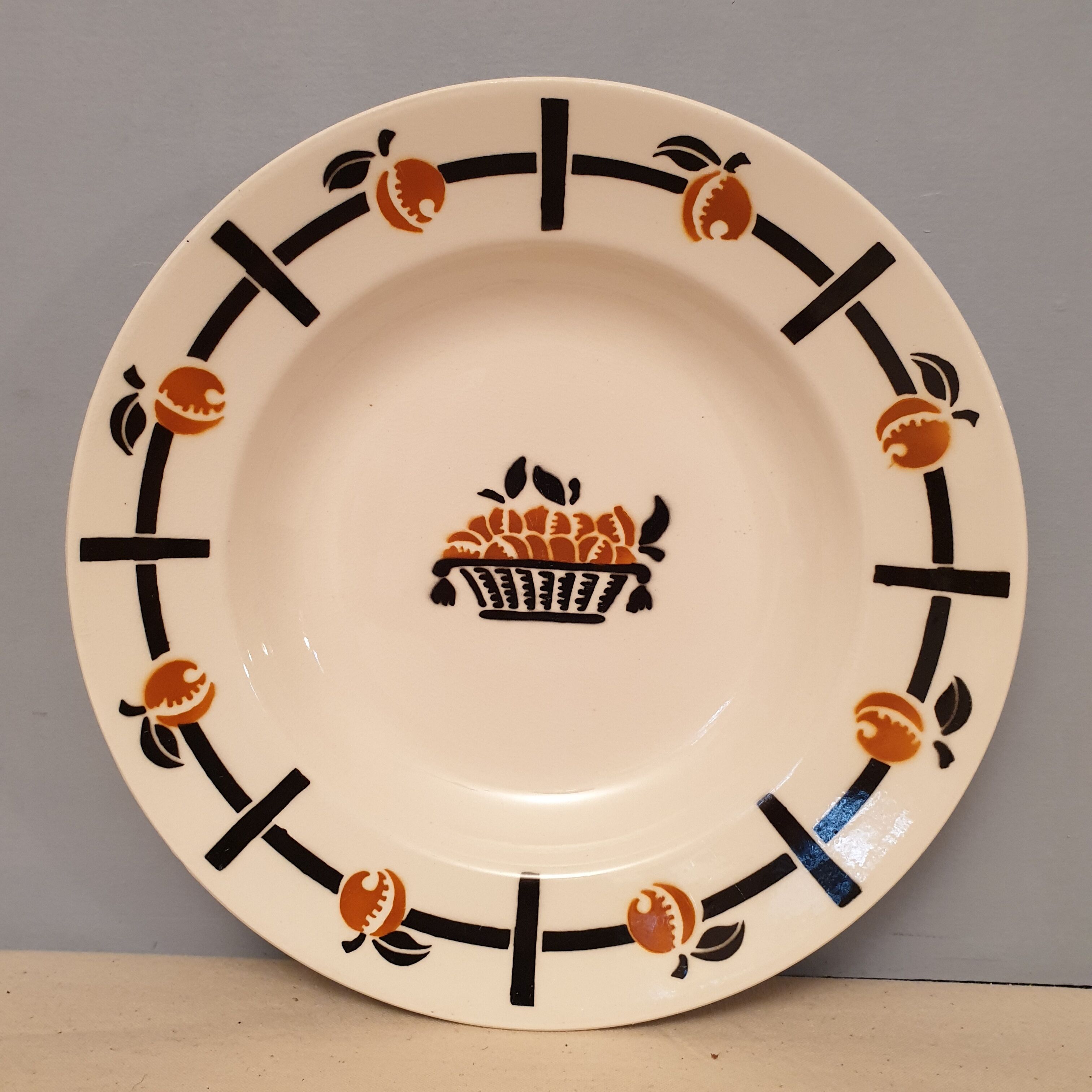 Set of 7 Badonviller hollow plates