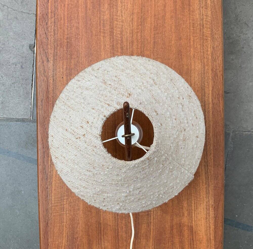 Mid-century Dornstab table lamp in teak by A. Pöll for Kalmar