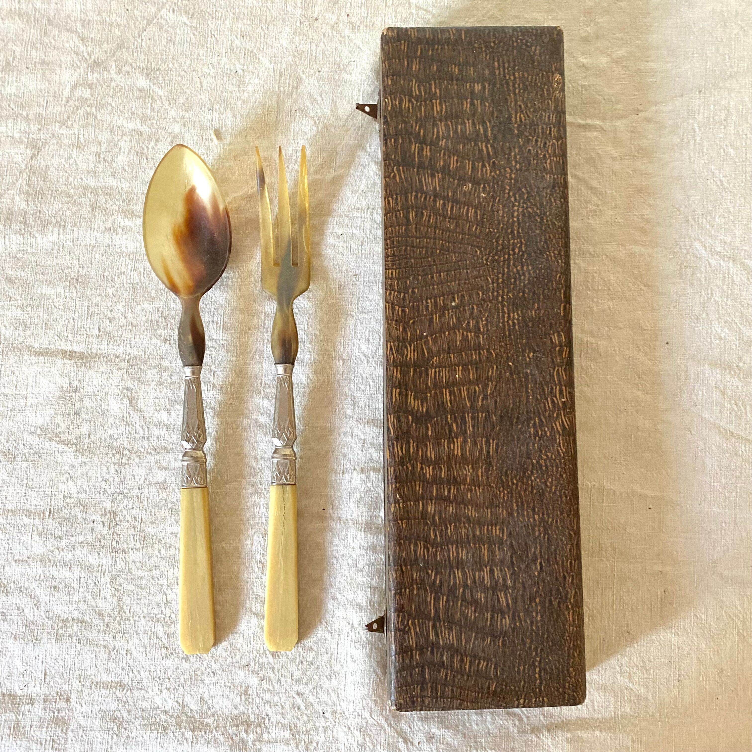 Antique salad cutlery