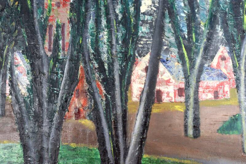 Painting 'Aften' - mid century modern / 70's abstract