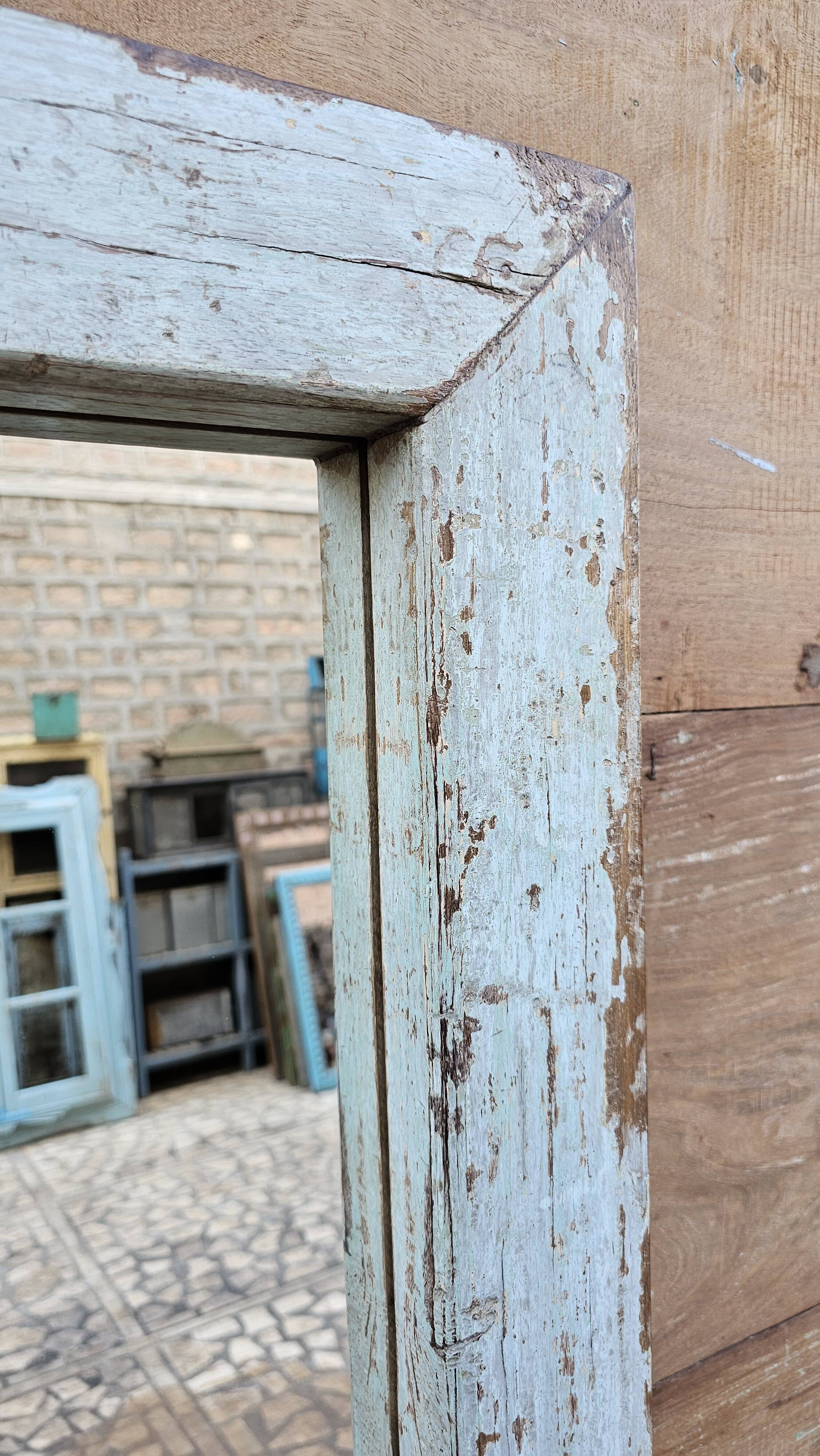 Teak mirror from Burma