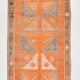 3x12 Rug For Laundry Orange Turkish Vintage Runner Rug, 95x370Cm SK 22033