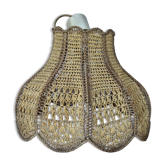 Vintage raffia suspension light