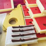 Old wooden construction game Jura Game "Chalet suise N°8"