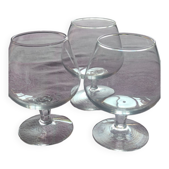 3 verres à cognac