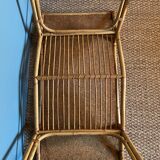Vintage rattan coffee table