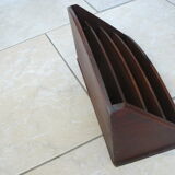 Wooden mail rack