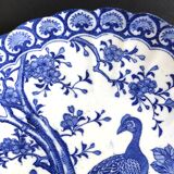 Japanese porcelain dish blue birds