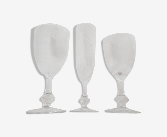 Lot de 24 verres Cristalleries Royales de Champagne