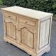 Renovated Parisian-style sideboard in light raw solid wood