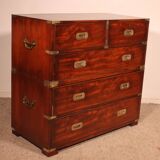 Mahogany Military or Naval Chest of Drawers - 19th Century