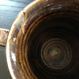 Flamed brown pitcher