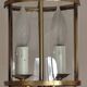 Cylindrical brass and glass lantern in Louis XVI style.