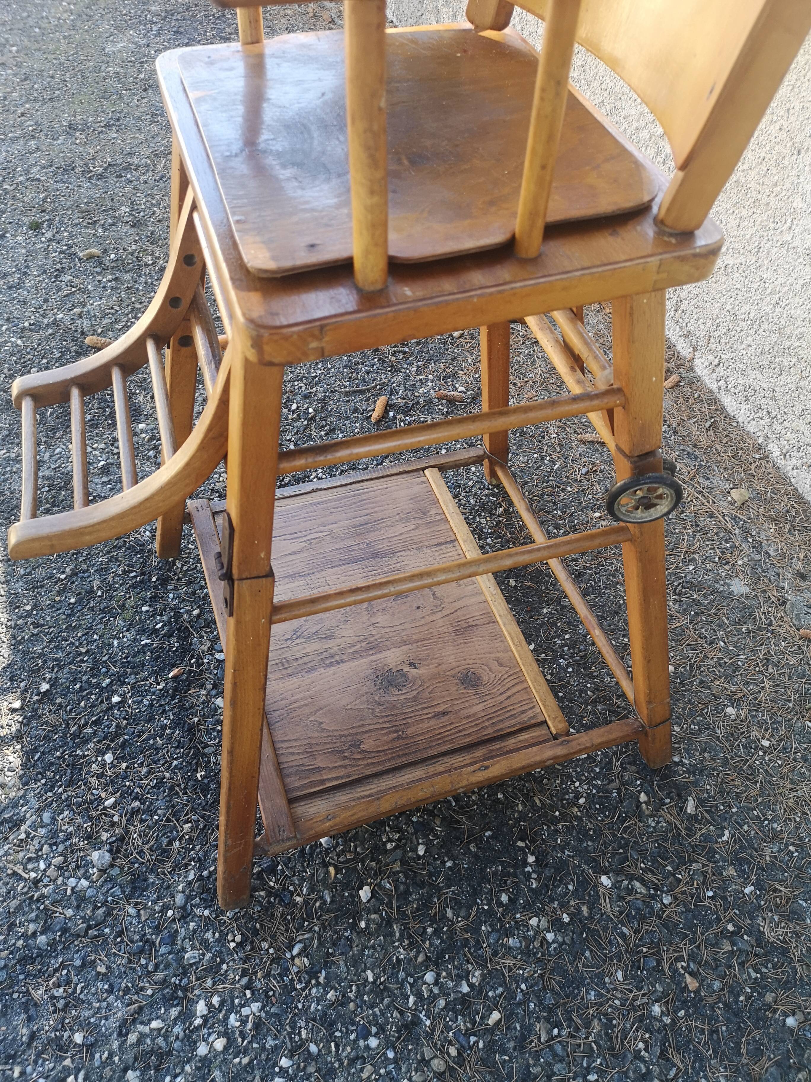 Baumann 1950s children's high chair