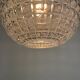 Crystal glass pendant lamp by Peill & Putzler 1960