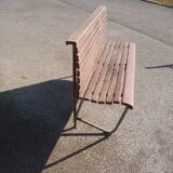 Barge bench in wood and iron