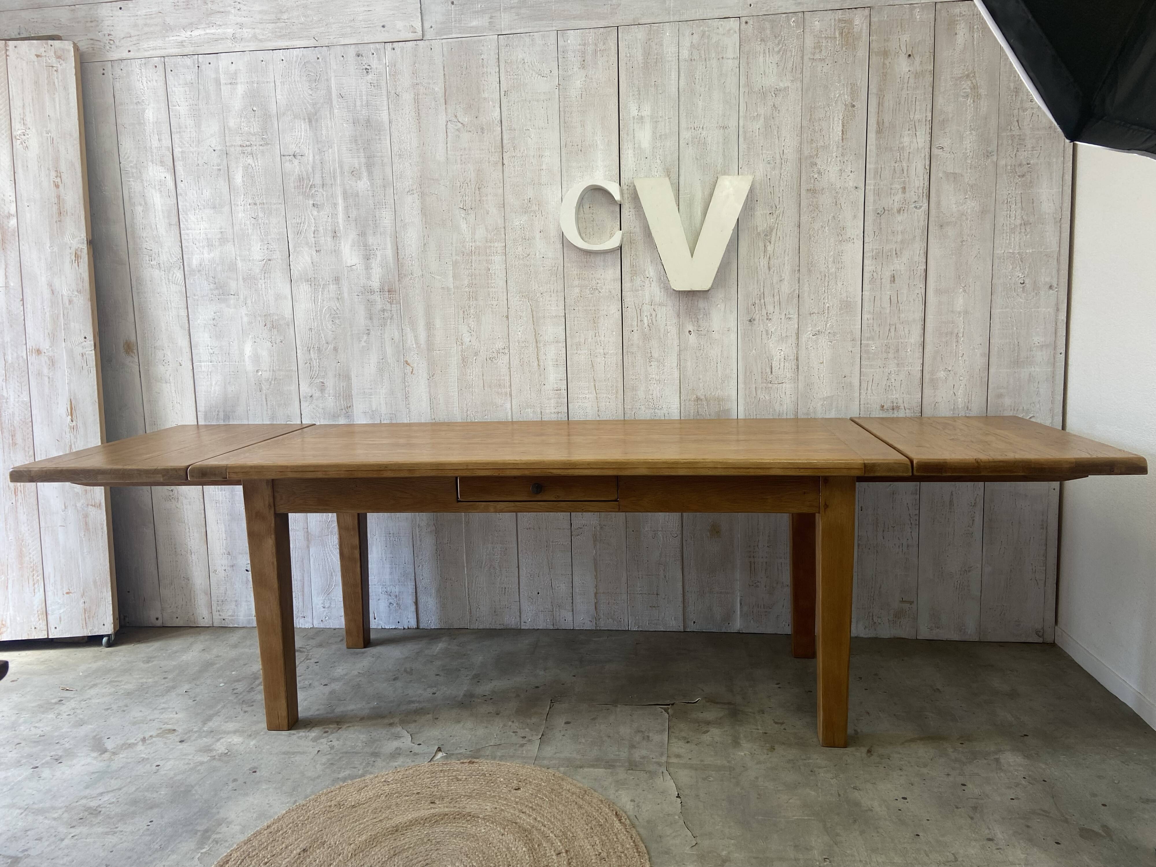 Table de ferme 180/280x80cm