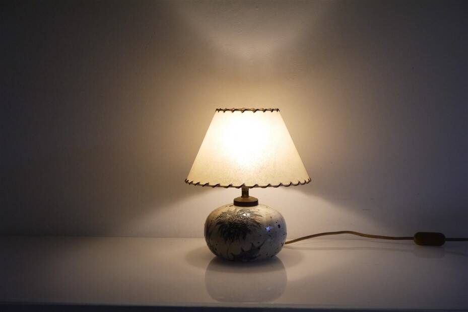 Sandstone ball lamp 1950