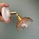 Vintage pink glass lampshade - tableware collection