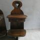 Pair of bedside tables, mountain folk art, circa 1960