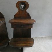 Pair of bedside tables, mountain folk art, circa 1960