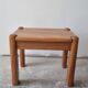Vintage solid elm bedside table