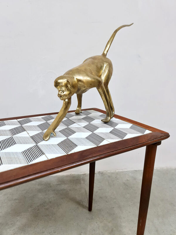 Table basse en carreaux de carrelage danois