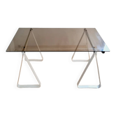 Smoked glass desk