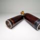 Modern Scandinavian pair of vases/bottles in ceramic by Carl-Harry Stålhane, Sweden.
