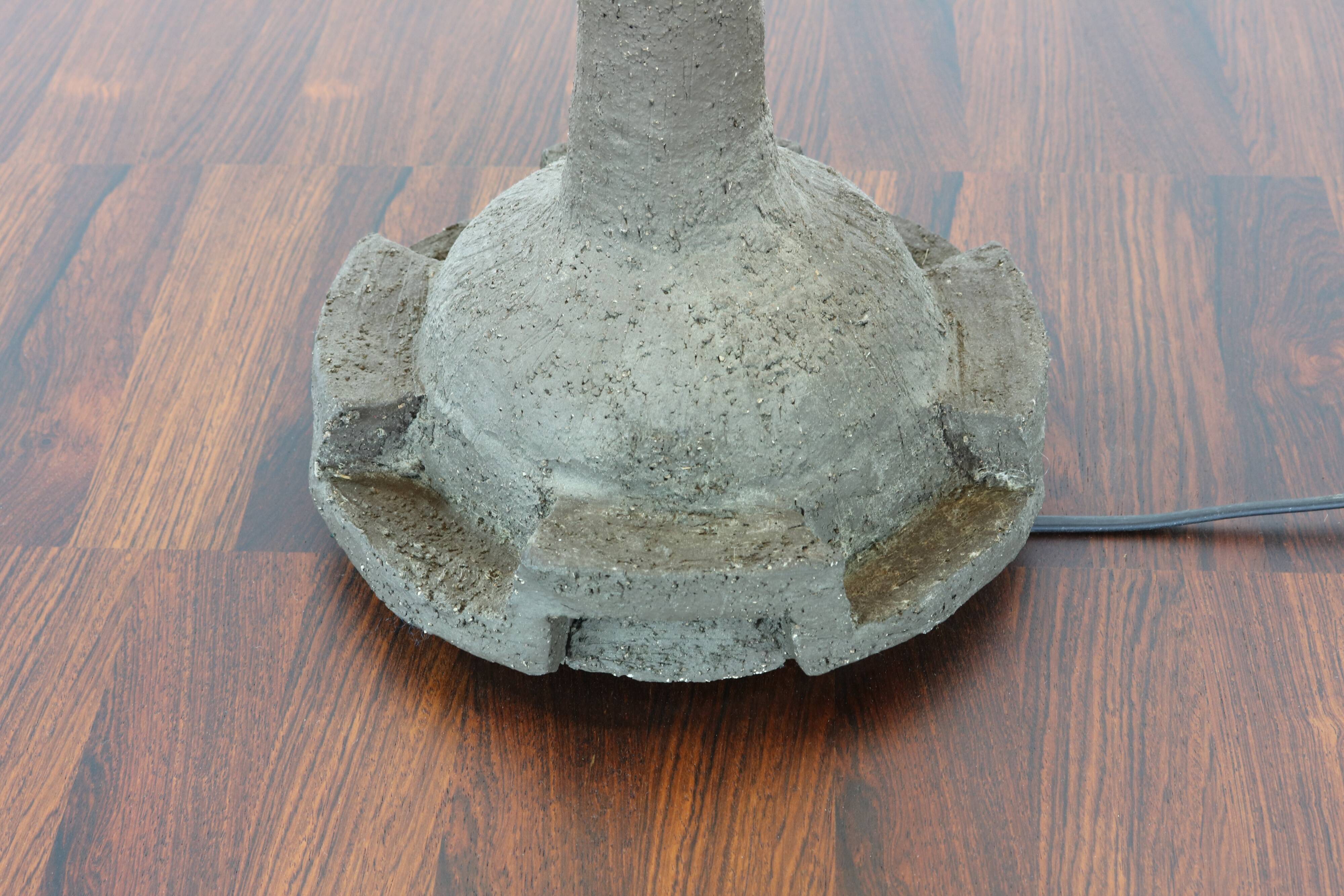 Typical sixties handcrafted ceramic table lamp