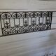 Old cast iron balcony box