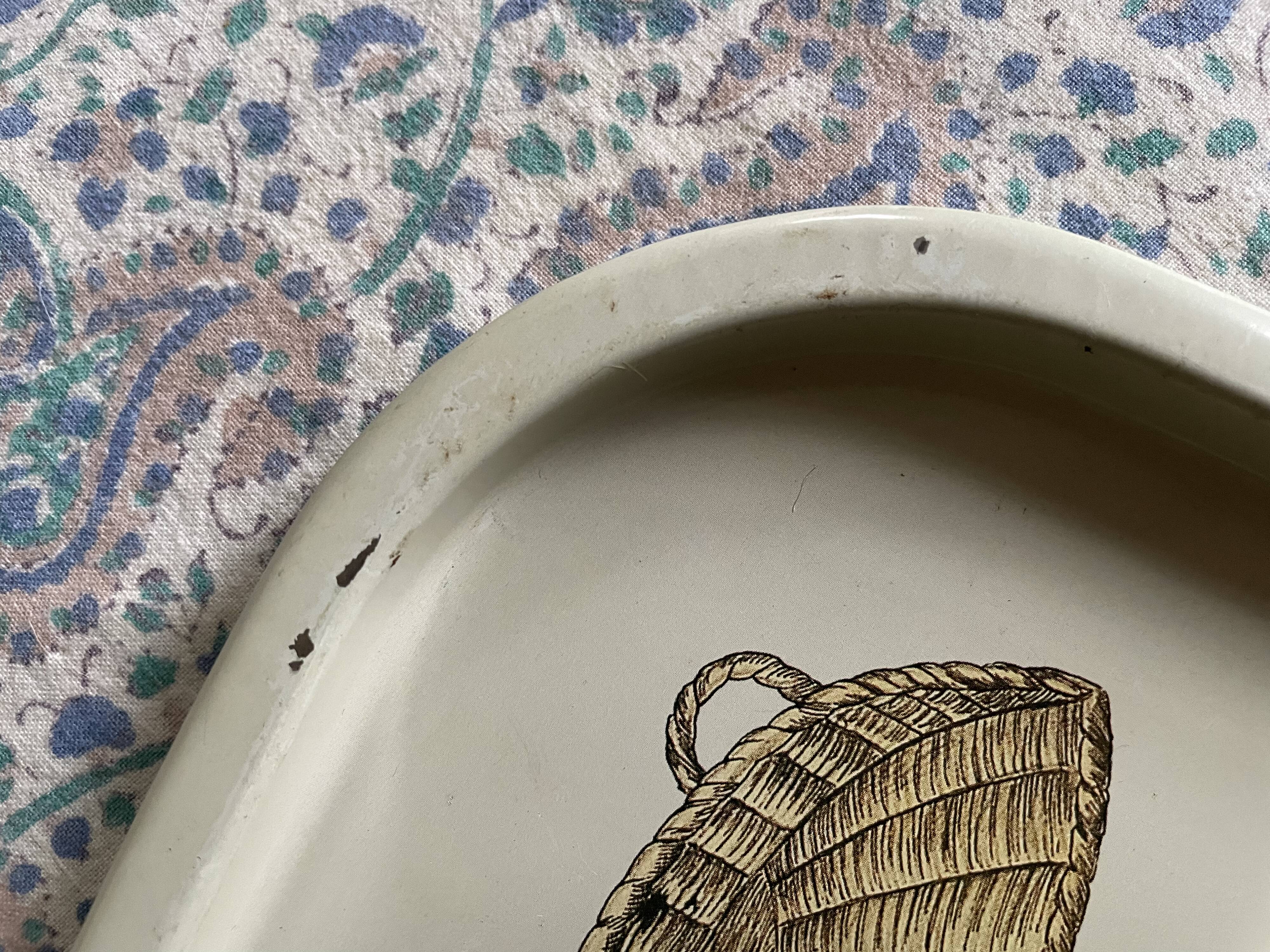 Vintage metal tray