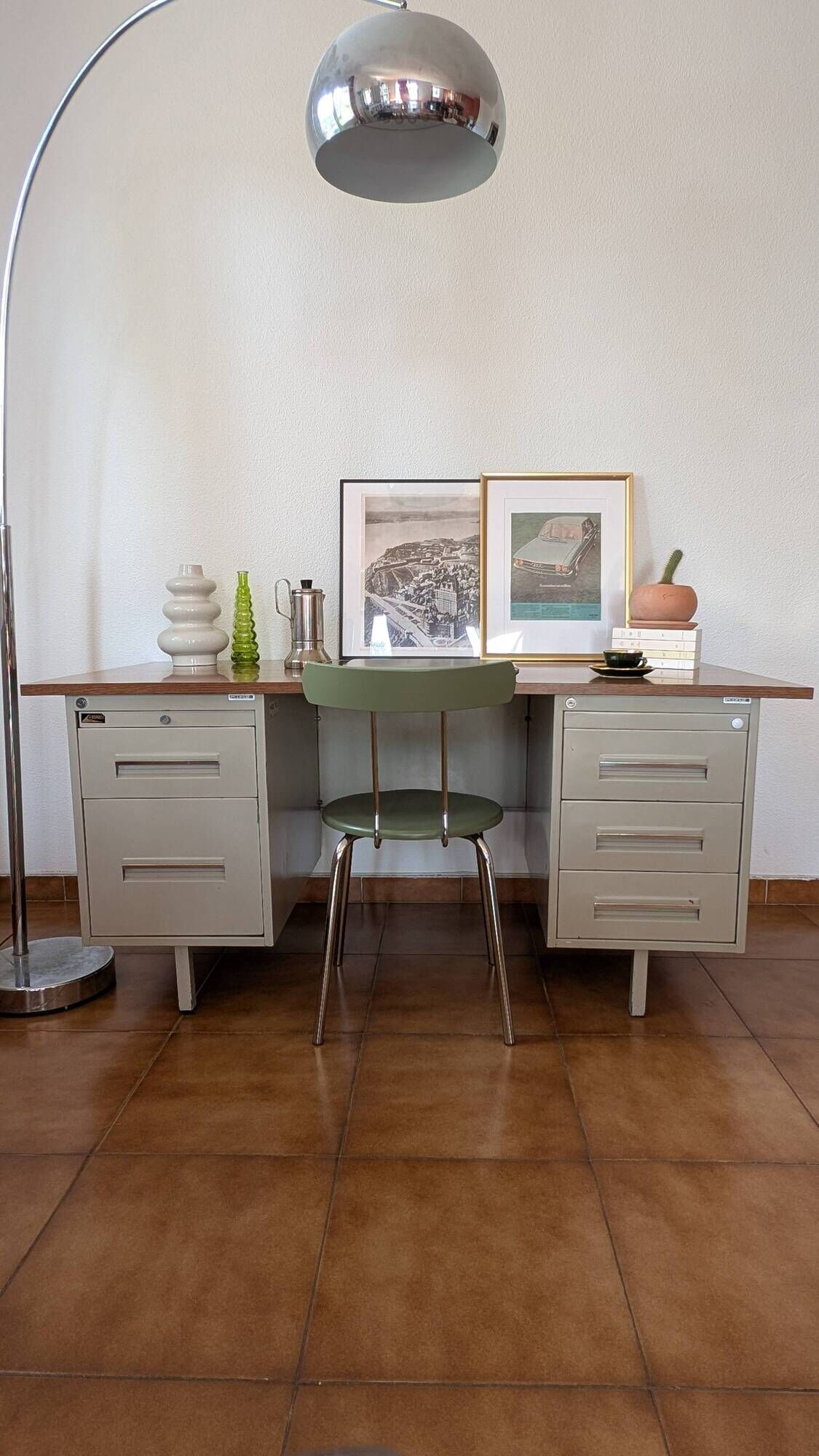 Industrial desk sansen from the 1970s.