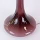 1960s Portuguese Amethyst Opaline Glass Table Lamp