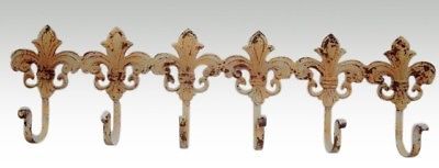 Coatrack with lily flowers
