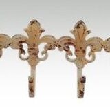 Coatrack with lily flowers