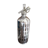 Vintage bistro siphon sparklets english glass and tin
