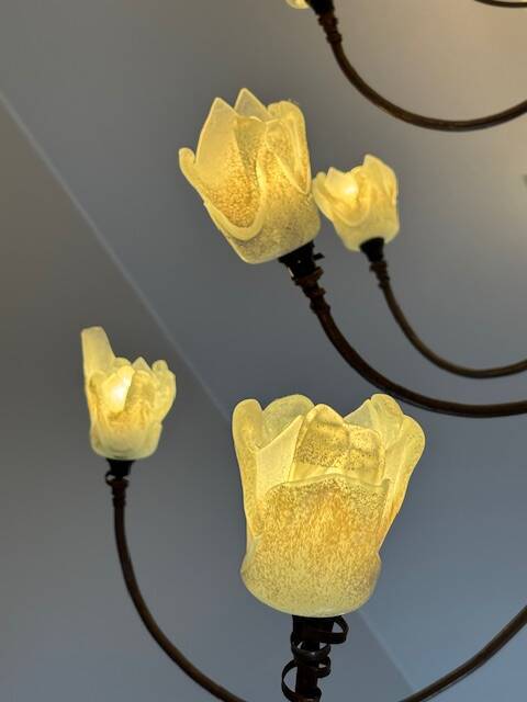 Wrought iron chandelier