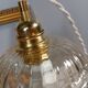 Large nomadic globe twisted tulip amber/honey, sand textile cord