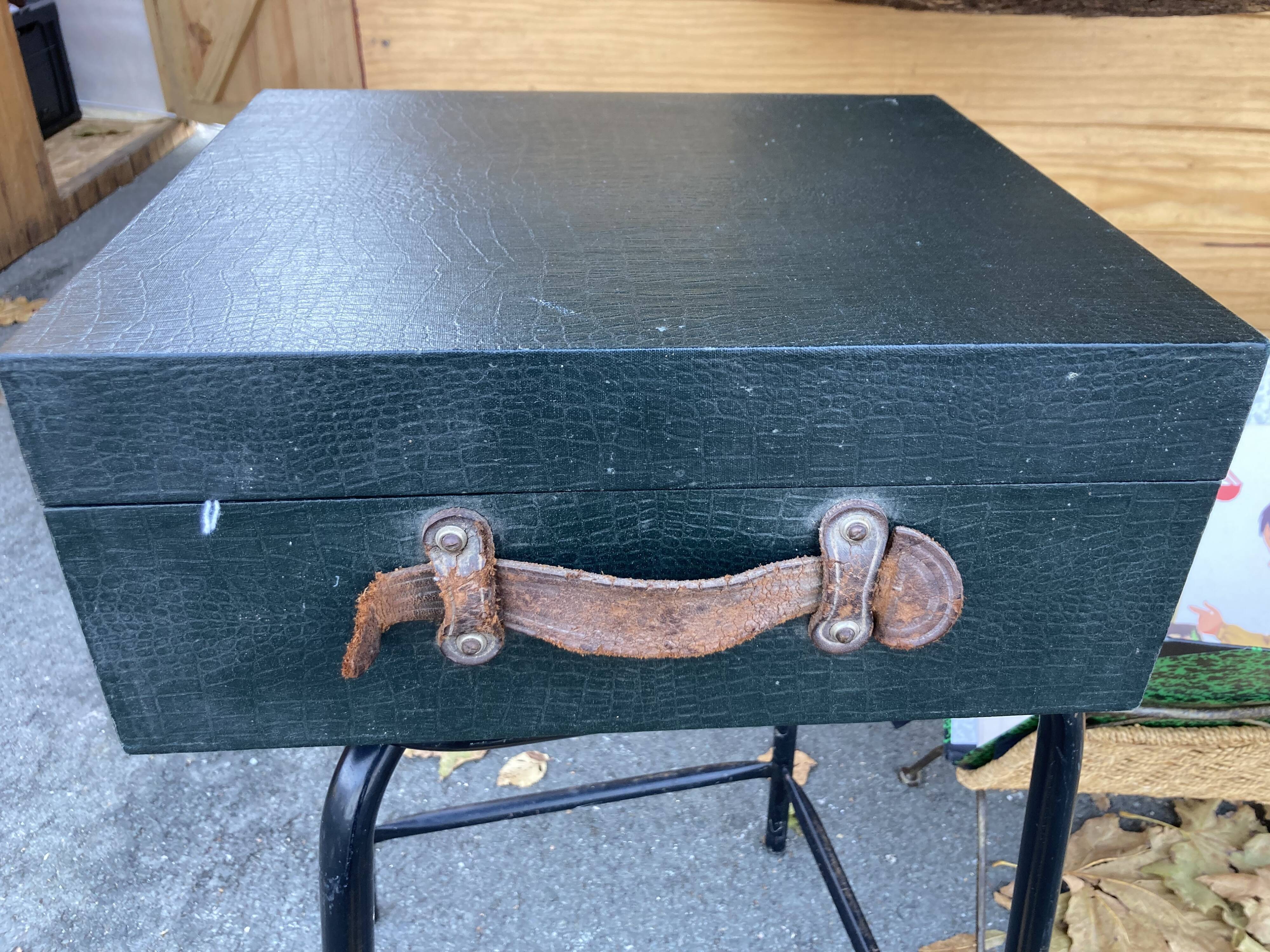 Old Pathé Diamond portable Gramophone