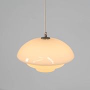 Mid-century glass pendant light (Denmark, 1970s).