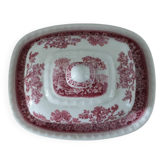 Villeroy and Boch butter dish Rusticana red model